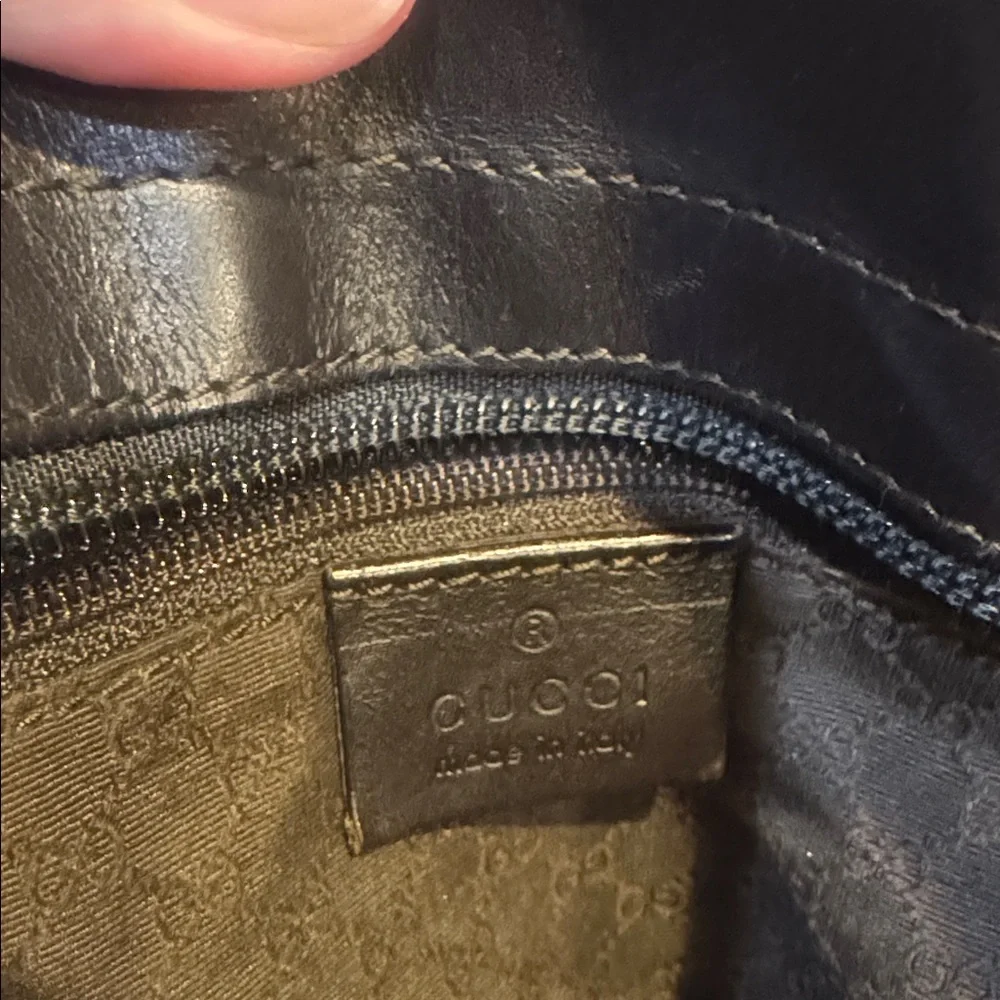 SOLD** Gucci Canvas Sherry Web-line w/ Leather Trim Handbag - Picture 7 of 17